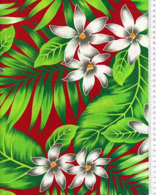 Polynesian Fabric ANAPA Bordeaux - Tissushop